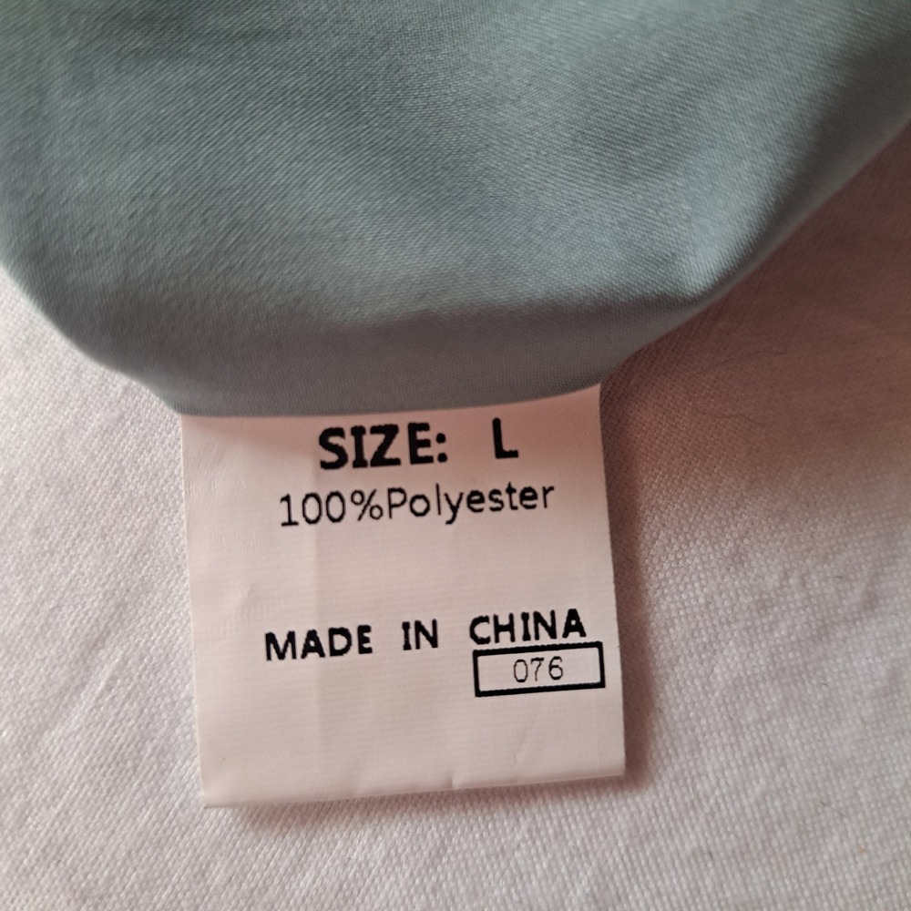 Dokotoo Womens Teal Floral Smocked Yoke Chiffon Blouse Long Sleeve Size L - Picture 5 of 10